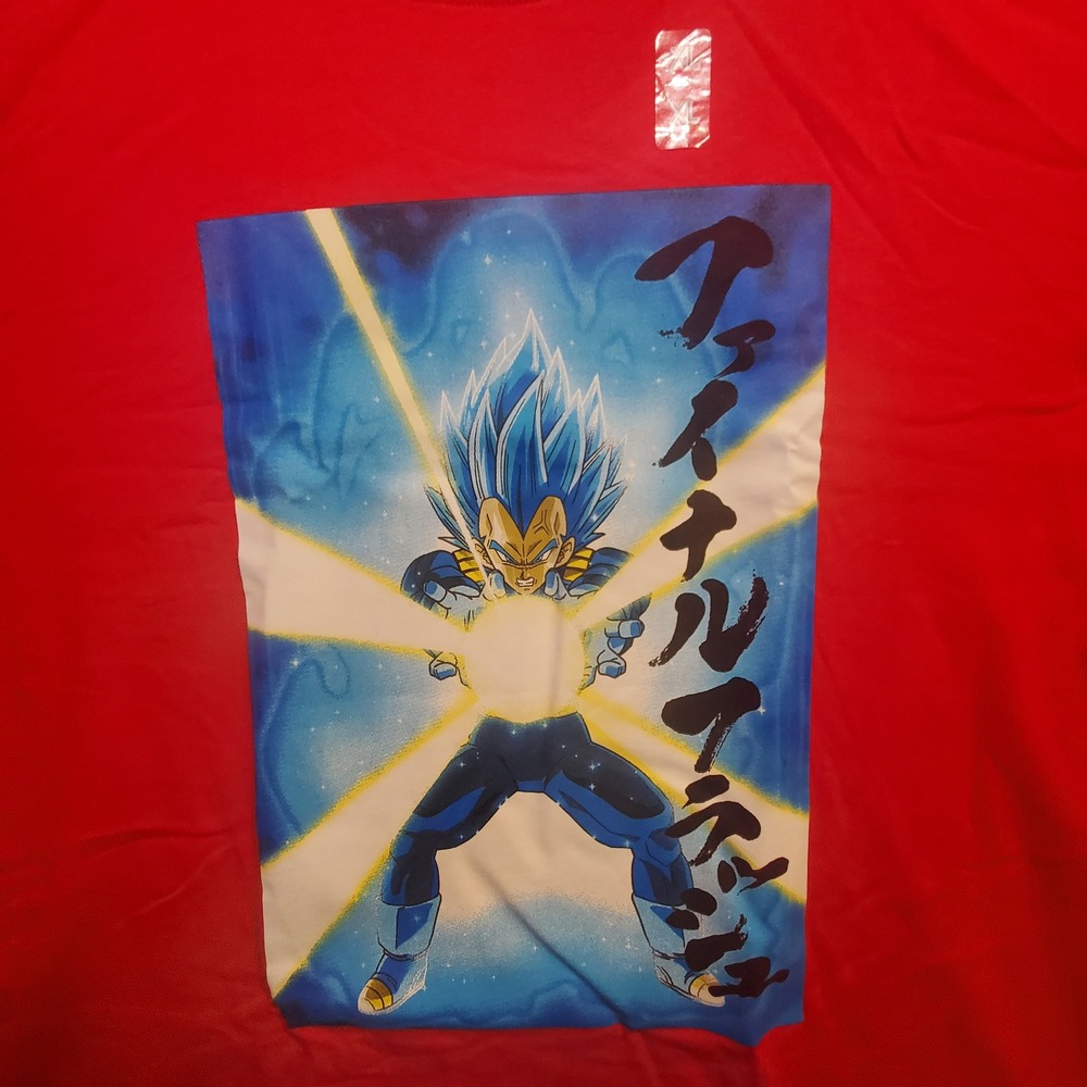 Dragon Ball Z Super Vegeta Final Flash Red T Shirt Mens XL Anime Graphic Tee NWT - Picture 6 of 10